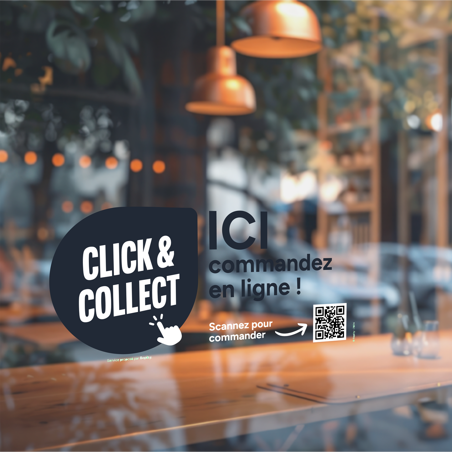 Adhésif pour vitrine personnalisable