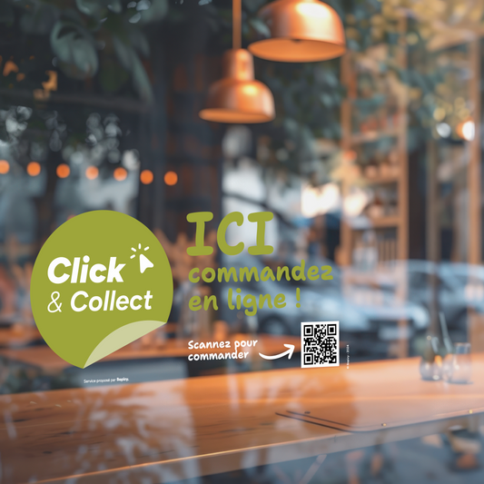 Adhésif pour vitrine personnalisable