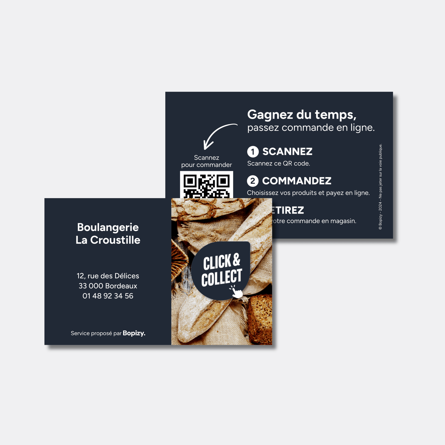 Cartes Click & Collect personnalisables - Bopizy