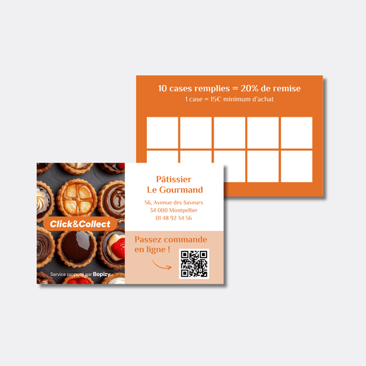 Cartes de fidélité personnalisables - Bopizy
