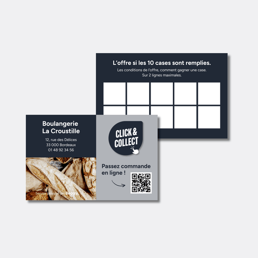 Cartes de fidélité personnalisables - Bopizy