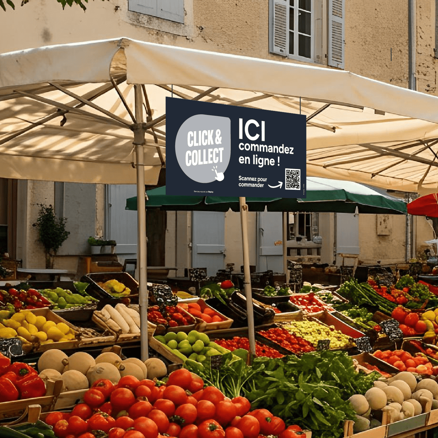 Panneau "Commandez en ligne" - Bopizy