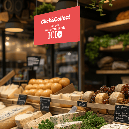 Panneau "Retirez votre commande ICI" - Bopizy