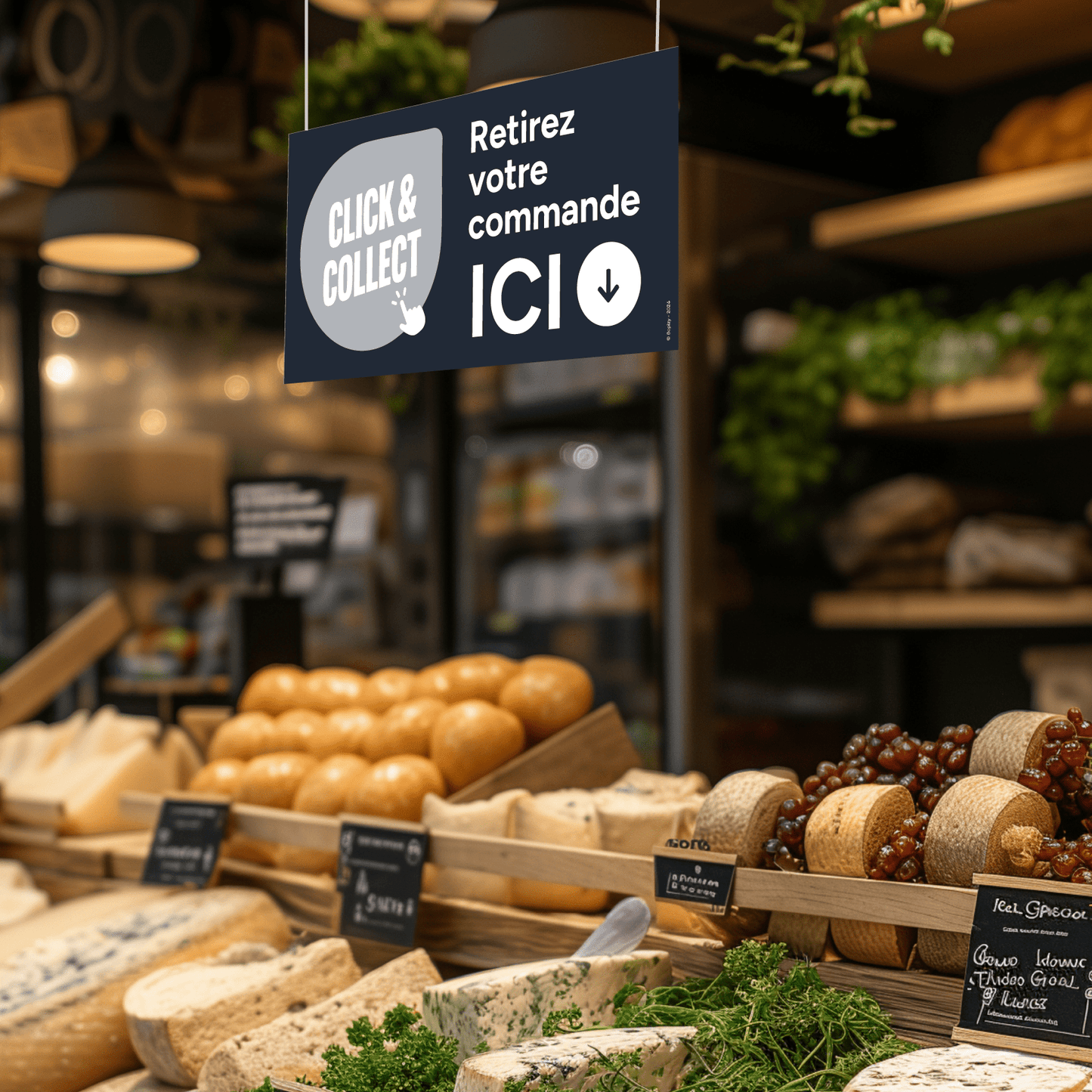 Panneau "Retirez votre commande ICI" - Bopizy