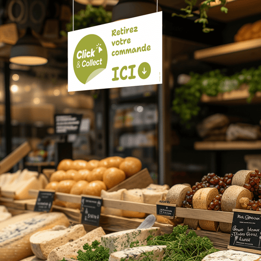 Panneau "Retirez votre commande ICI" - Bopizy